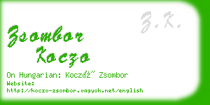 zsombor koczo business card